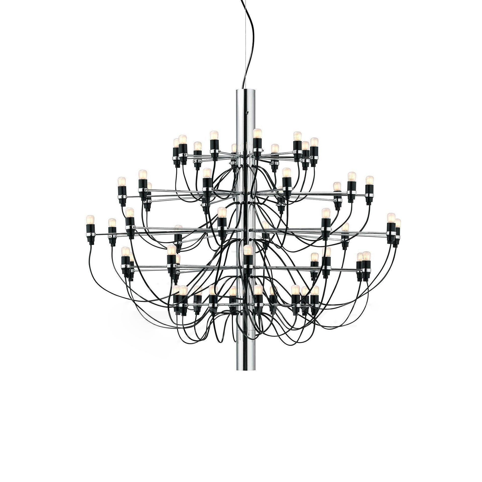 2097 Mid-Century Retro Candle Chandelier with 18/30/50/75 heads - Candle-1-Luxehomezone