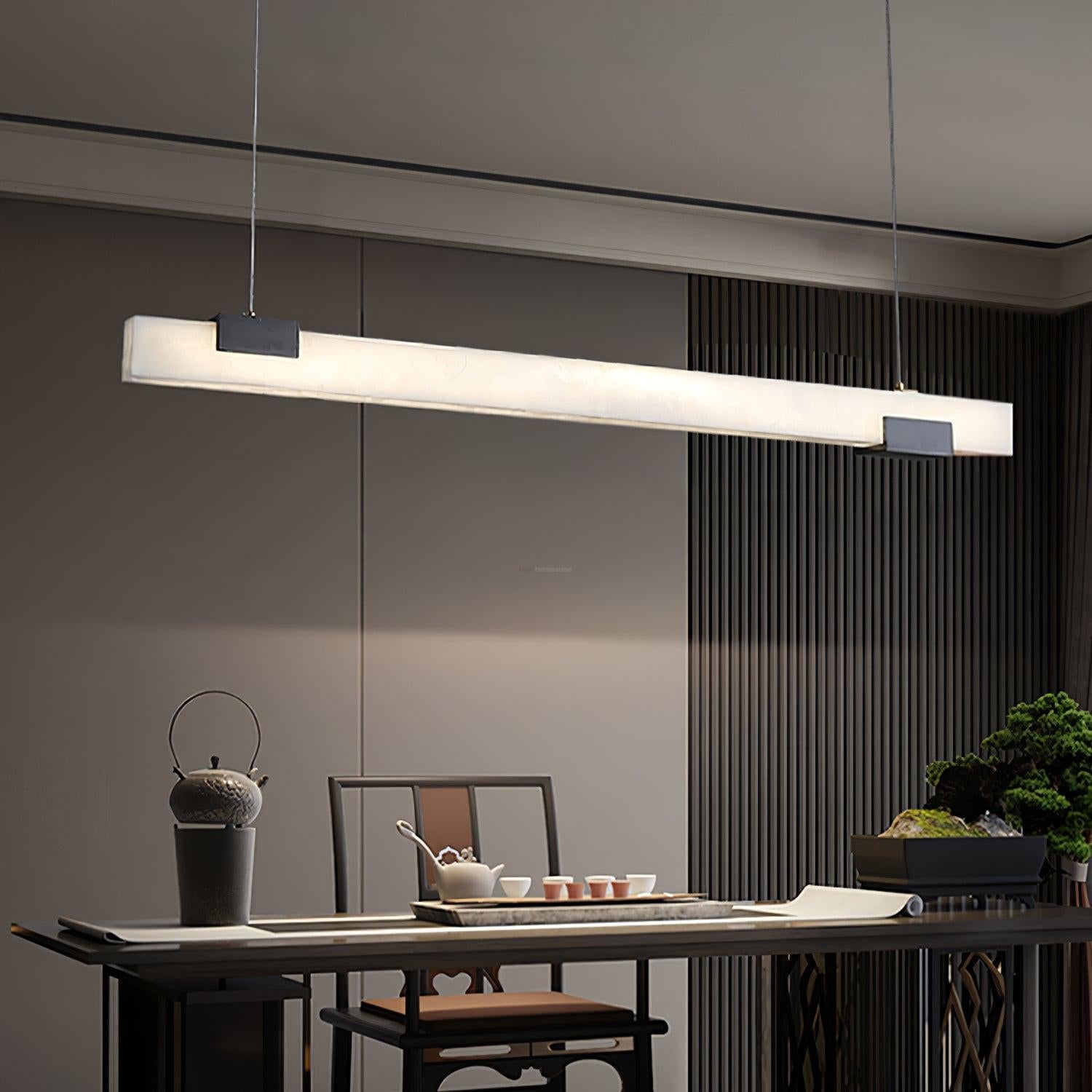 Maurizio Alabaster Linear Chandelier