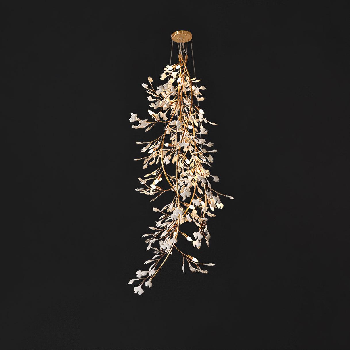 Gingko Long Branch Type Chandelier - Gingko, Gingko Chandelier-1-Luxehomezone