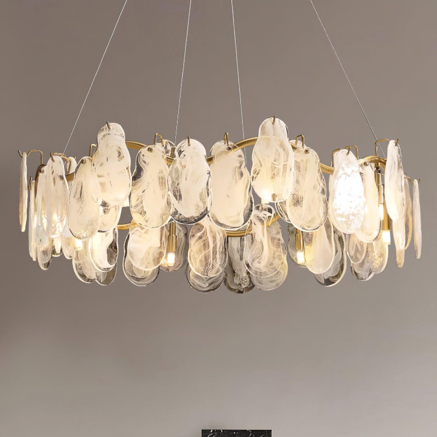 Mahina Cloud Round/Linear Chandelier - Cylinder-1-Luxehomezone
