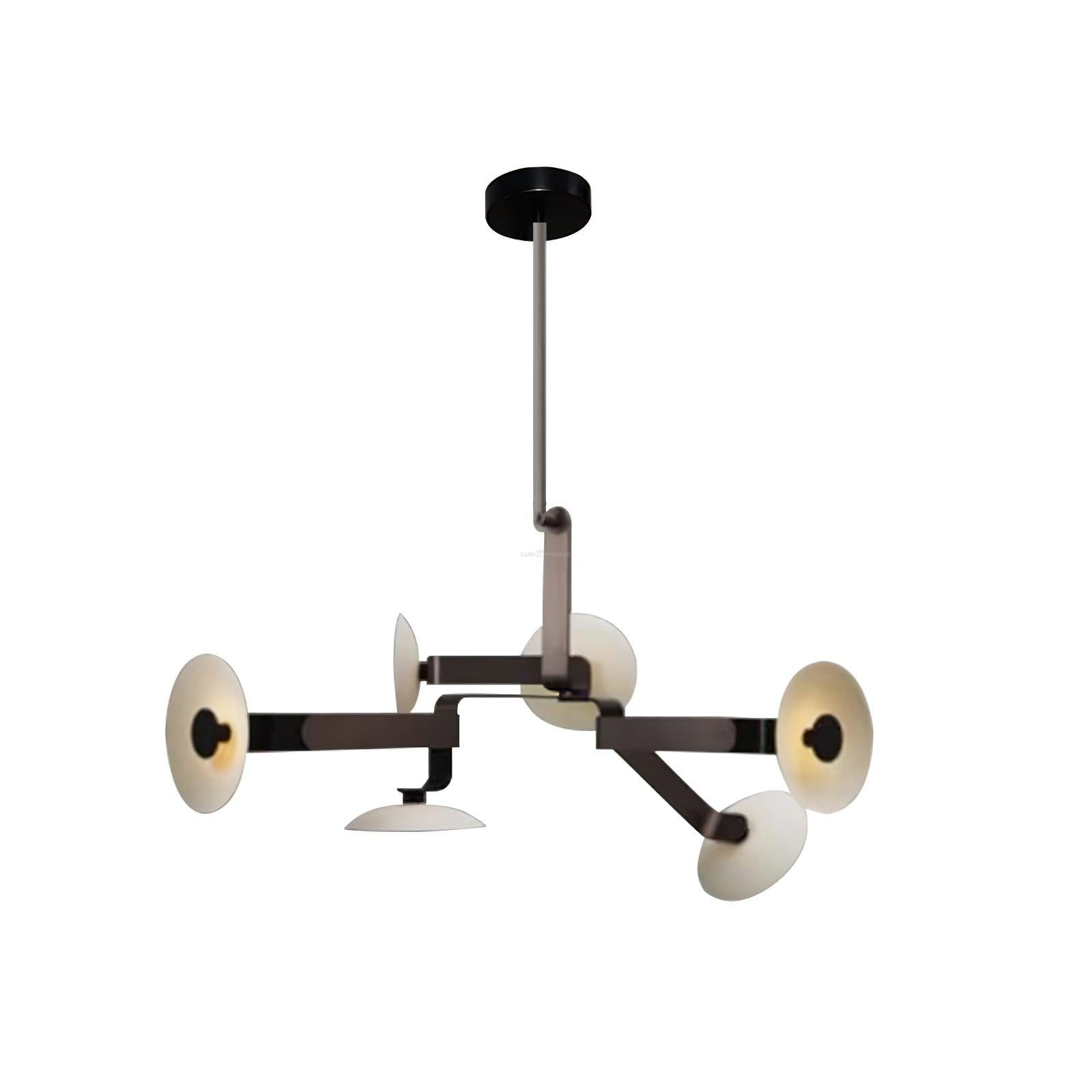 Sheba Classical Chandelier  ∅ 31.5" - Brown & White, Unknown-1-Luxehomezone