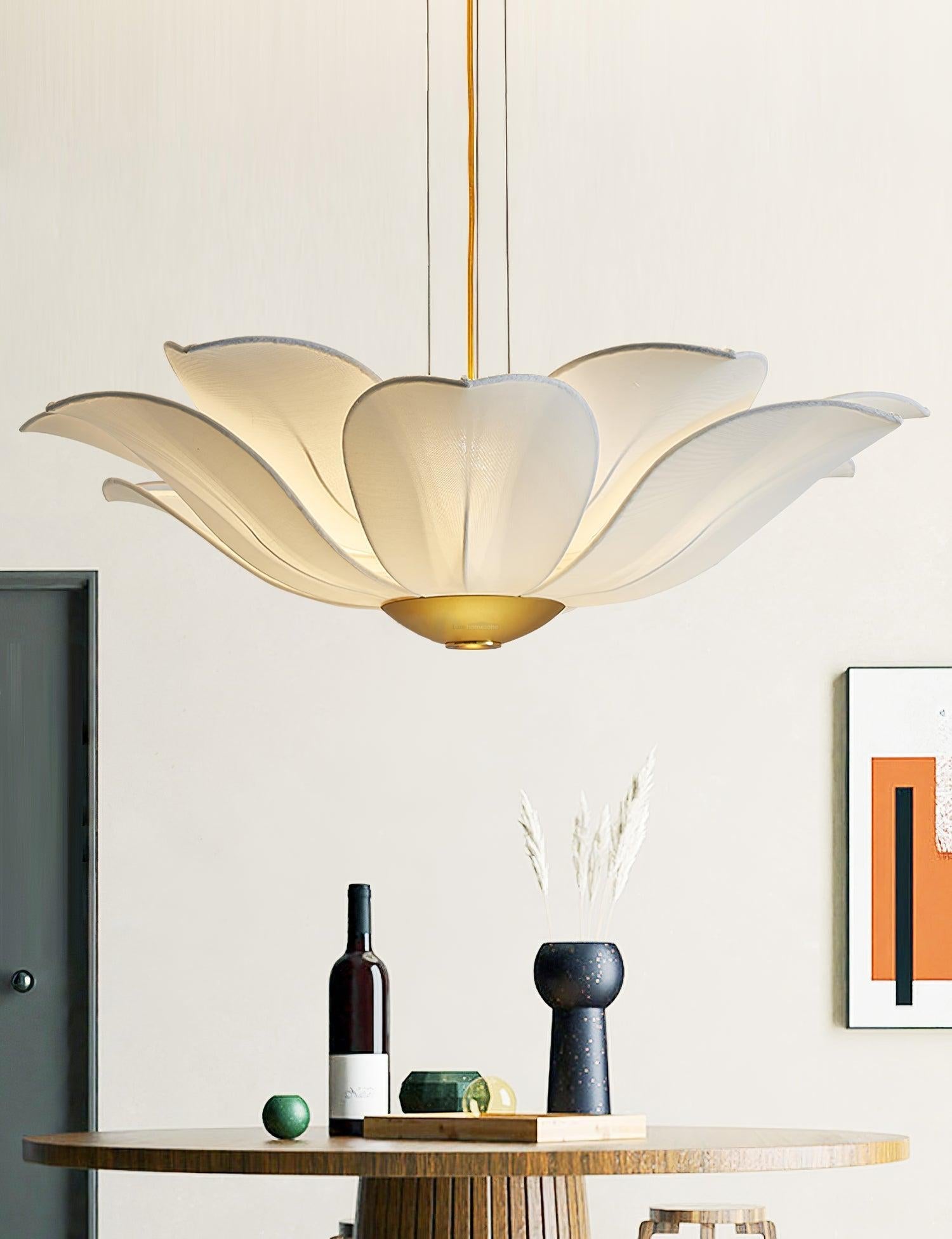 Fiore Chandelier  ∅ 32.3″ - Pleated-1-Luxehomezone