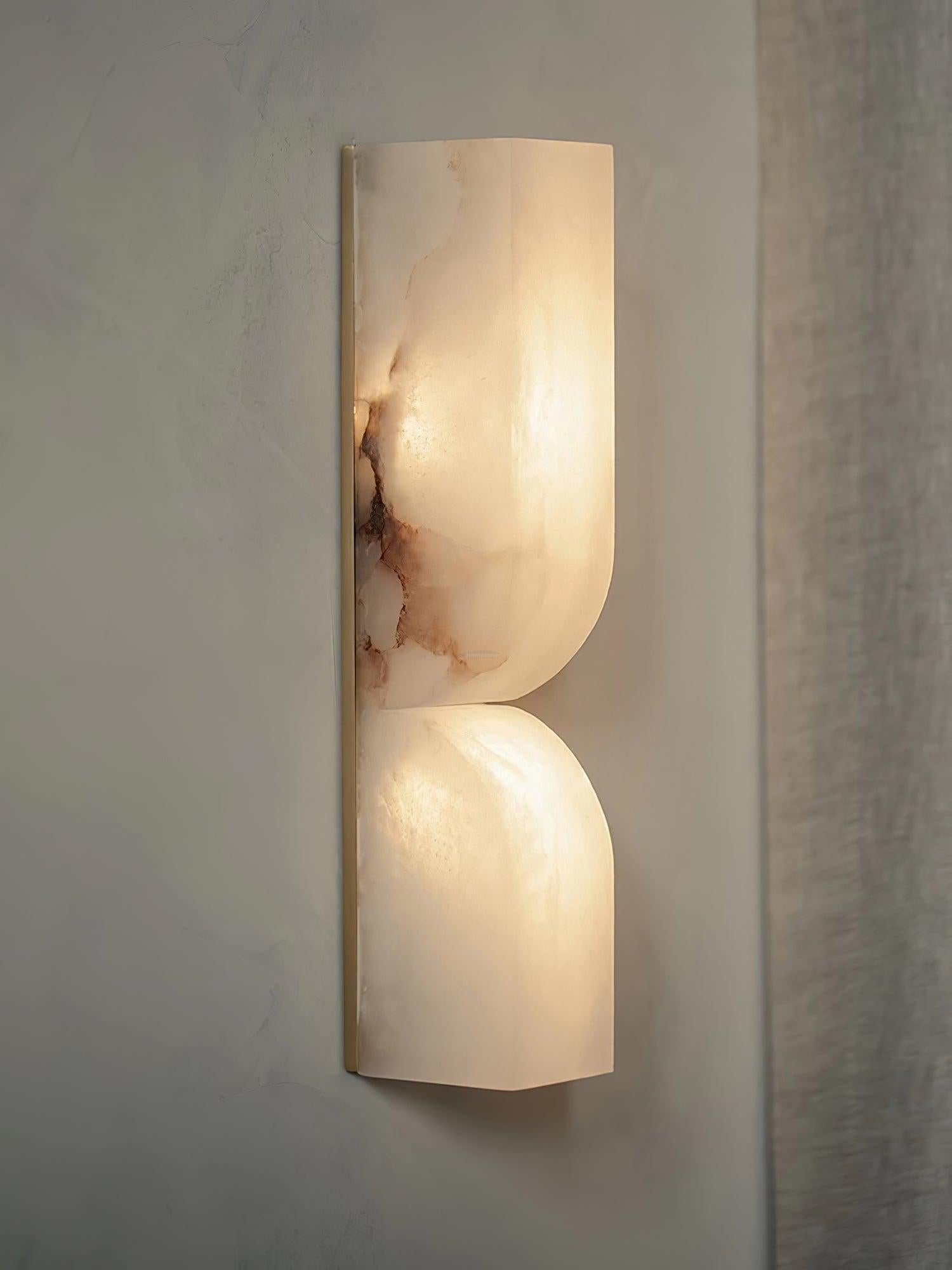 Alabaster Essence Wall Sconce L - Alabaster, Alabaster Wall Lamp-1-Luxehomezone