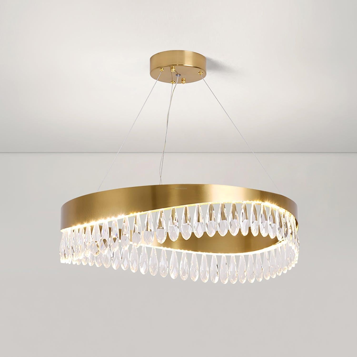 Crystal Sticks Round Chandelier - Luxehomezone