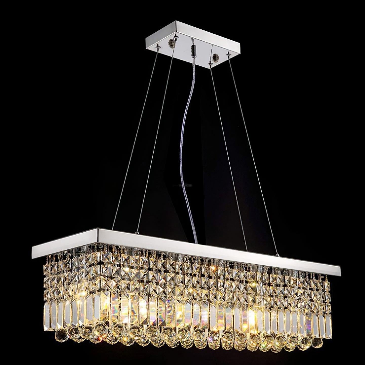 Crystal Long Canopy Chandelier - Crystals, Tassel-1-Luxehomezone