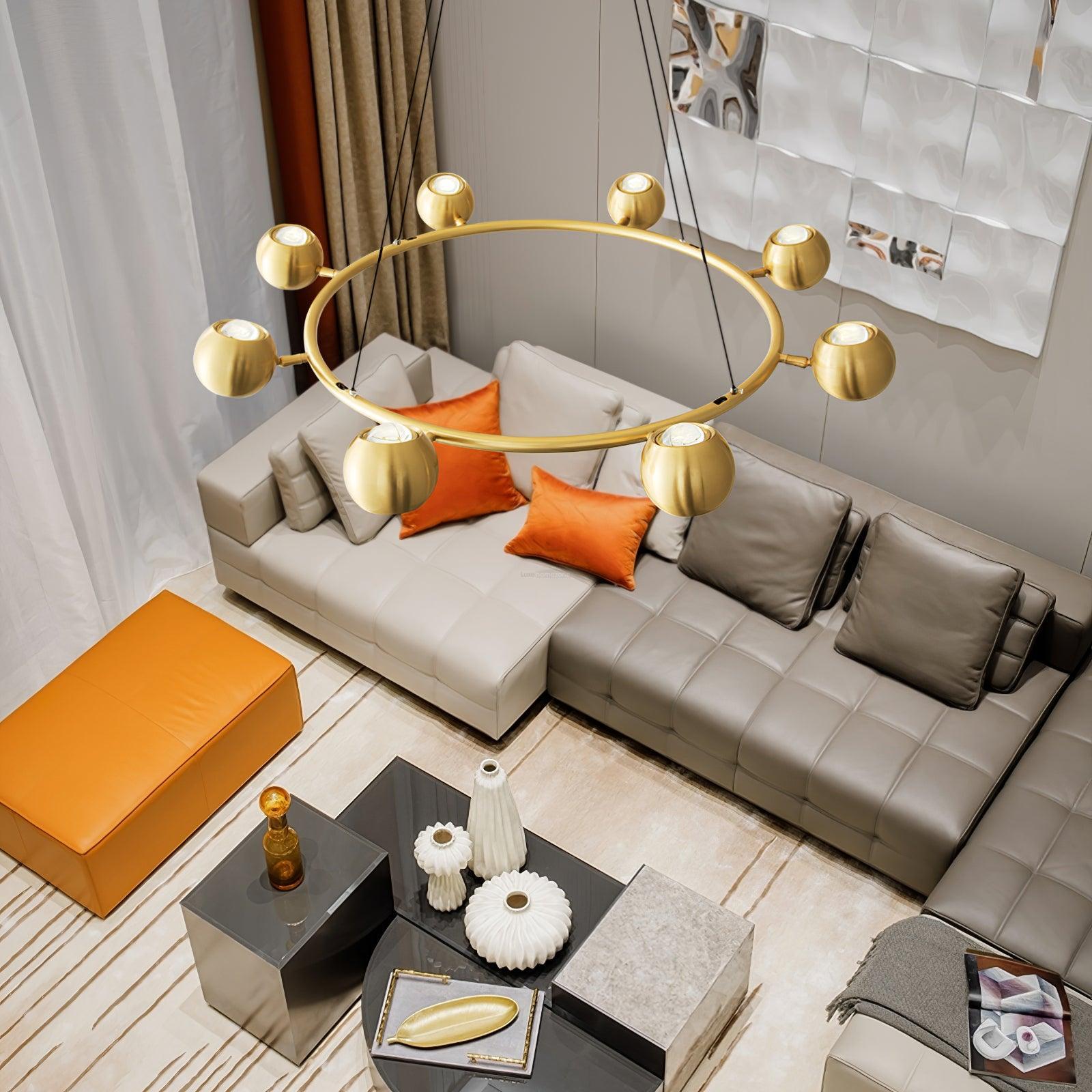 Callisto Chandelier ∅ 21.7″ - Marshmallow-1-Luxehomezone
