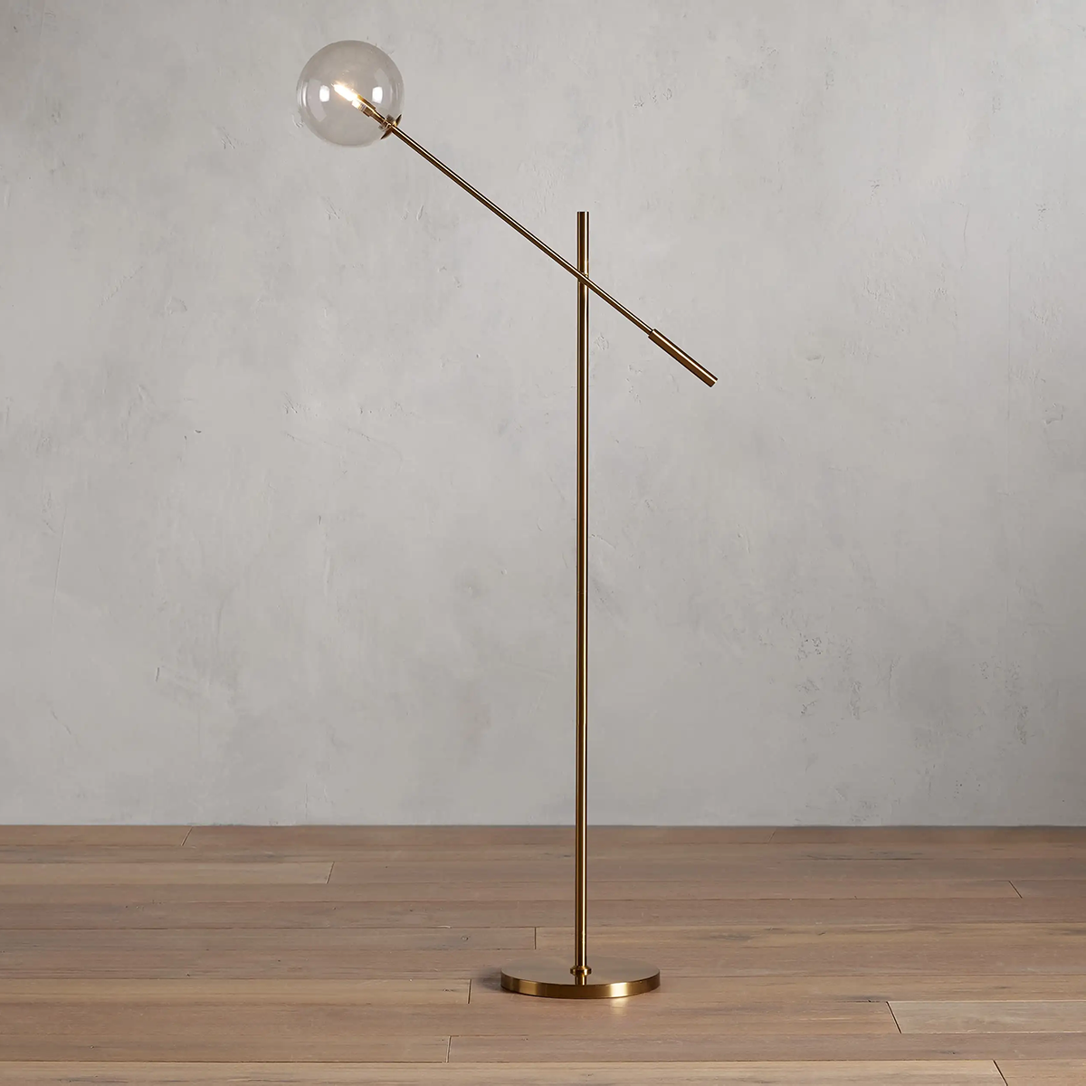 Moder Apollo Glass Ball Task Floor Lamp - All Products, Moder Apollo Series, Table Lamps- Floor Lamp1-Luxehomezone