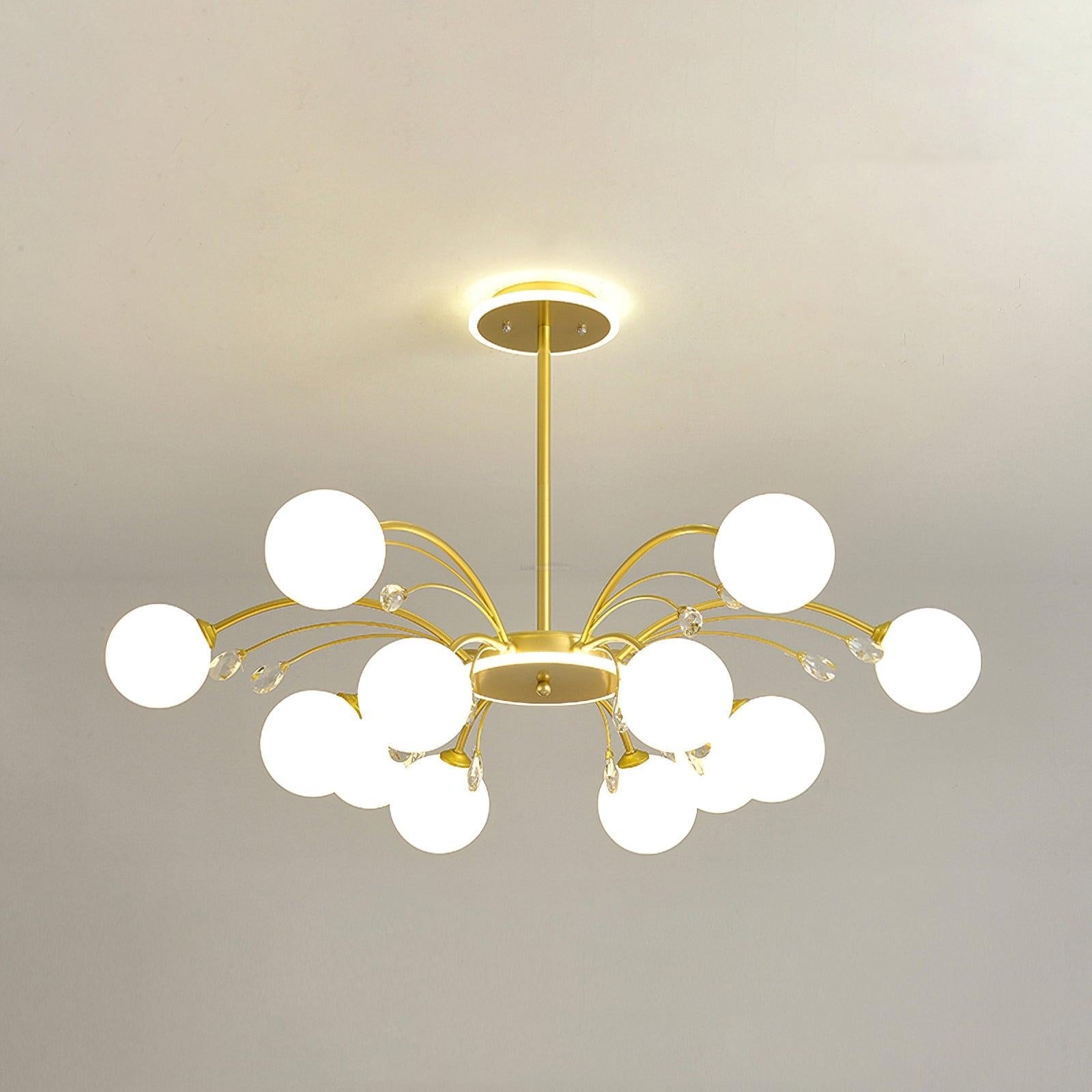 Glamorous Glass Raindrop Chandeliers with 6/8/10/12/16 heads - Bend-1-Luxehomezone