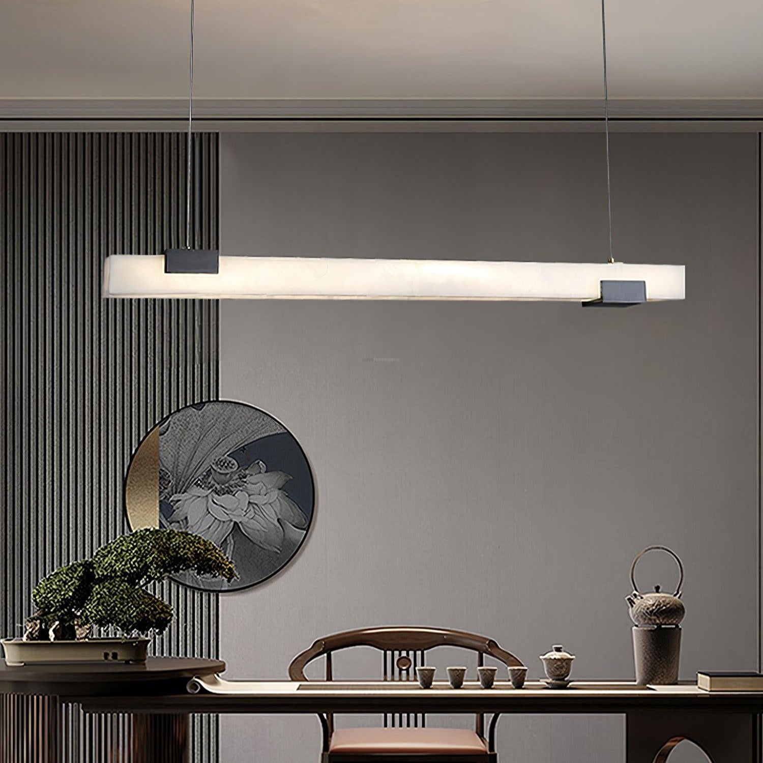 Maurizio Alabaster Linear Chandelier