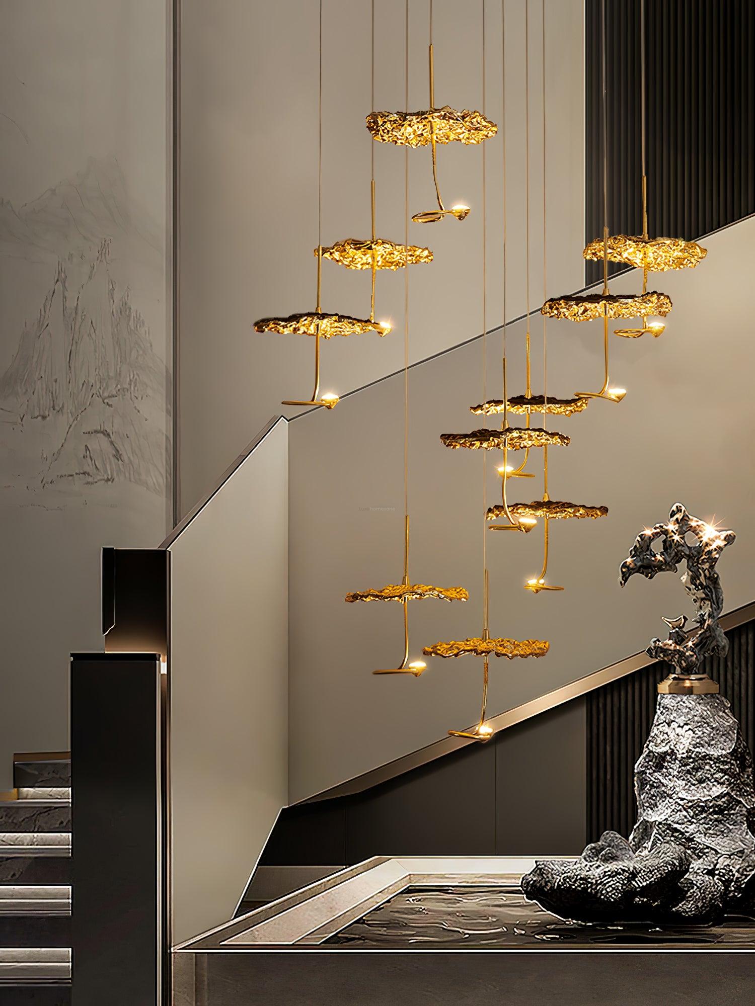 Brass Aviary Constellation Chandelier with 1/3/6/10/17/22 heads - Helia-1-Luxehomezone