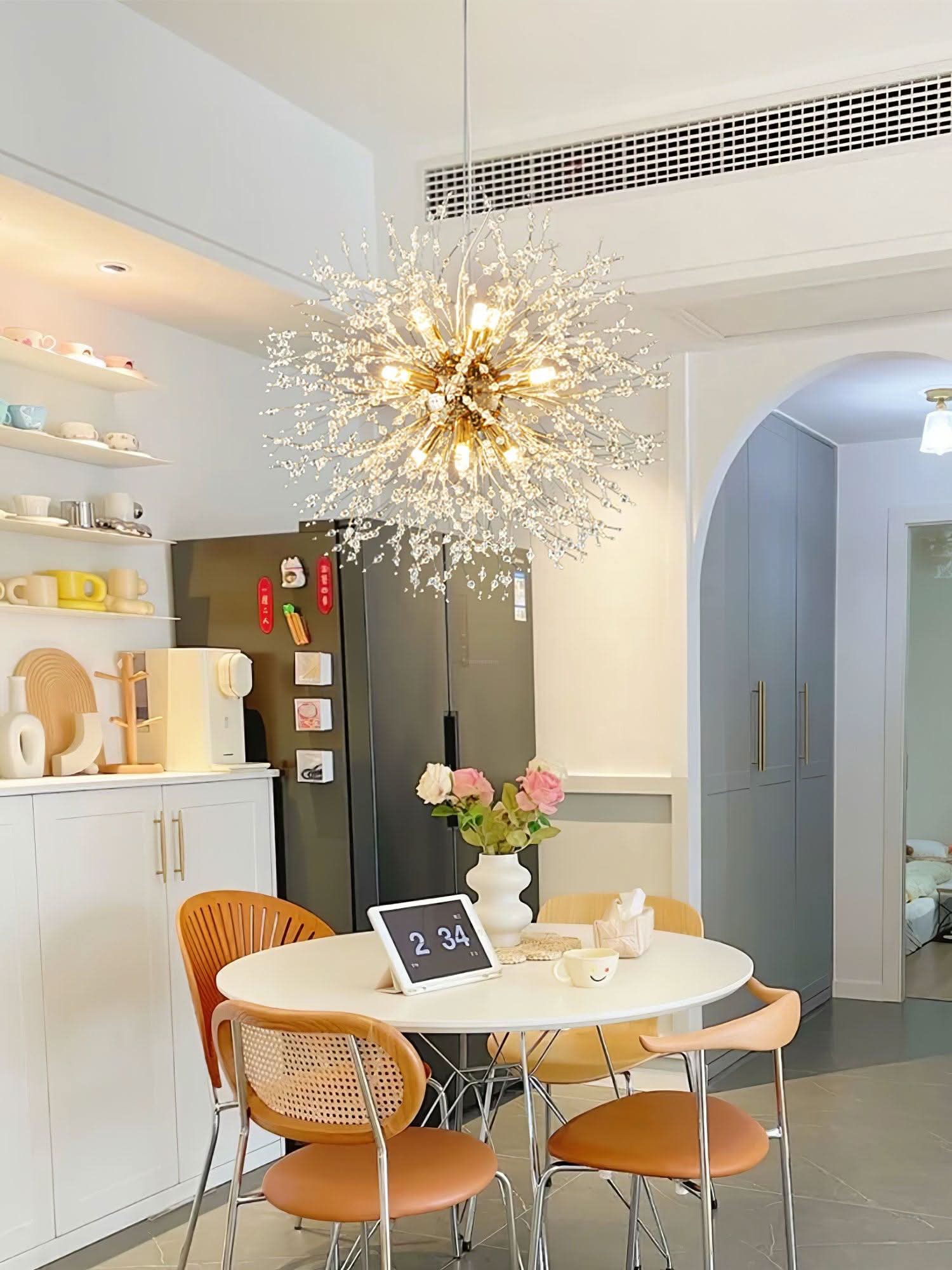Crystal Dandelion Chandelier with 9/12/16 heads - Luxehomezone