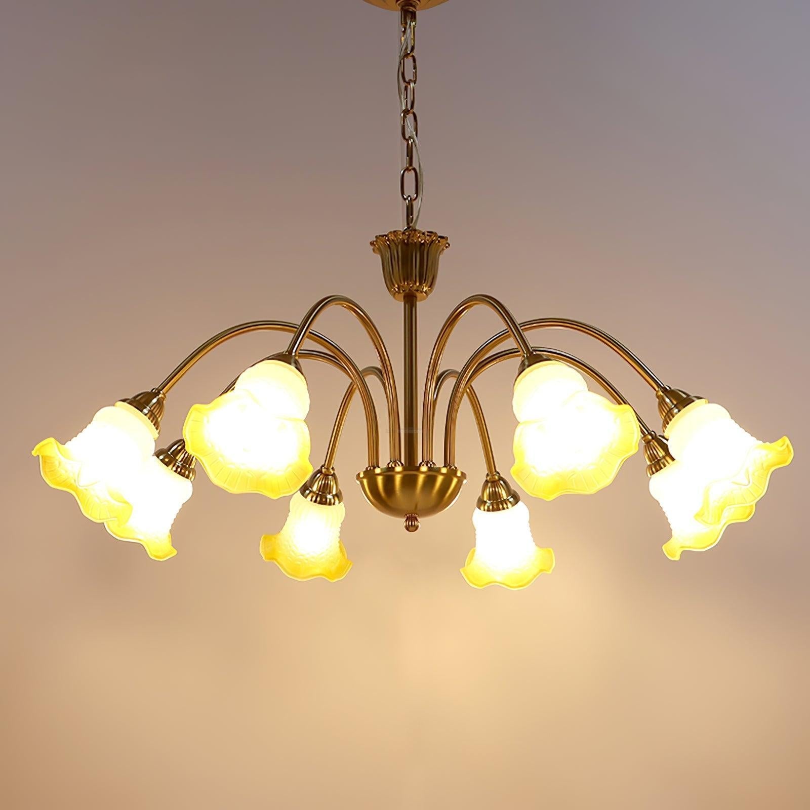 Morning Glory Chandelier ∅ 24.4″ - Zahara-1-Luxehomezone