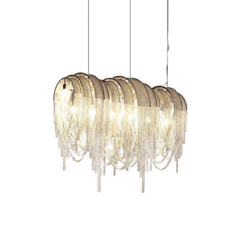 Length Chains Chandelier ∅ 23.6″ - Tassel-1-Luxehomezone