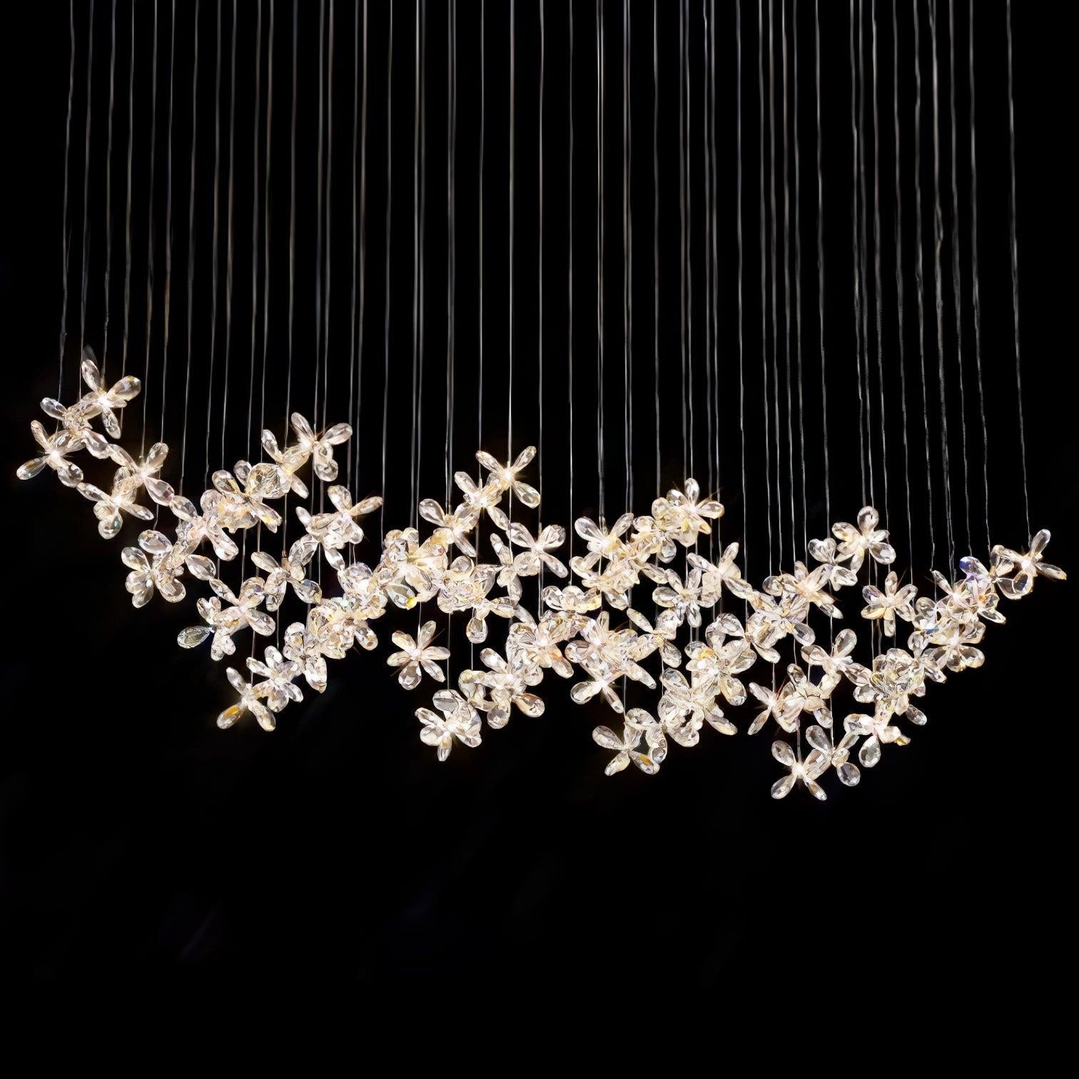 Floating Butterfly Chandelier L 47.2″ - Luxehomezone