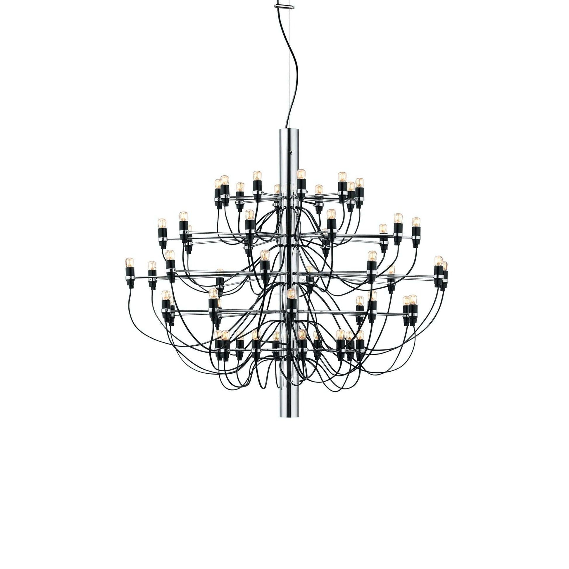 2097 Mid-Century Retro Candle Chandelier with 18/30/50/75 heads - Candle-1-Luxehomezone