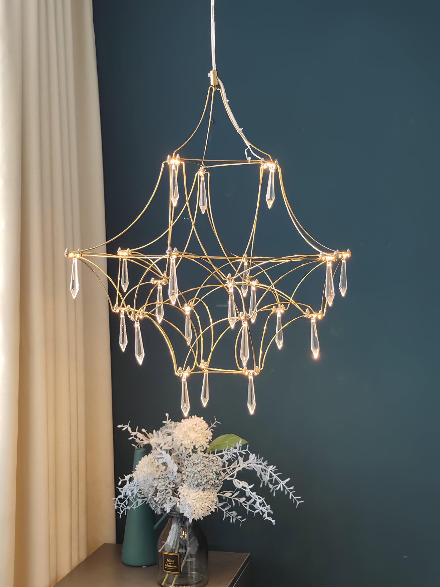 Candle Style Mira Chandeliers ∅ 23.6″ ∅ 31.5″ - Candle-1-Luxehomezone