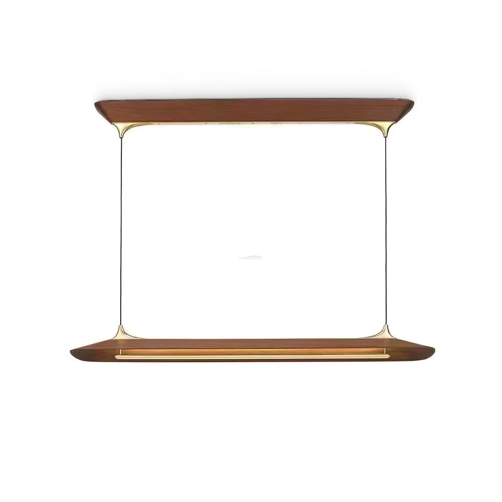 Luxehomezone Wooden Linear Chandelier - Bar-1-Luxehomezone