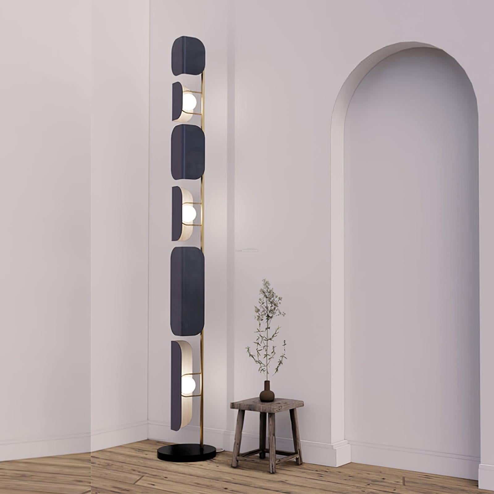 Leagan Floor Lamp  ∅ 11.8″ - Pillar-1-Luxehomezone