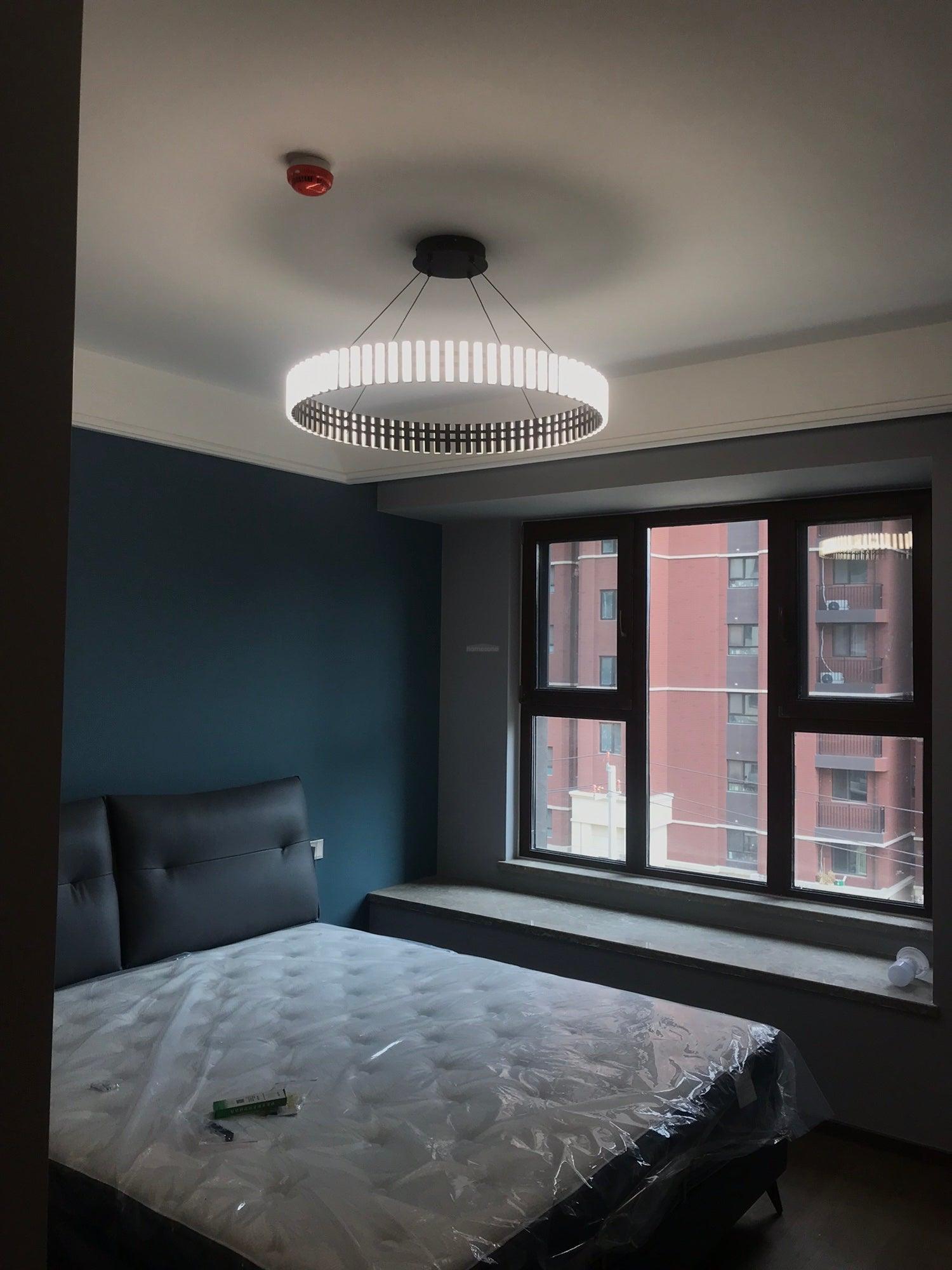 Hanging LED Chandelier ∅ 15.7″ - ring-1-Luxehomezone