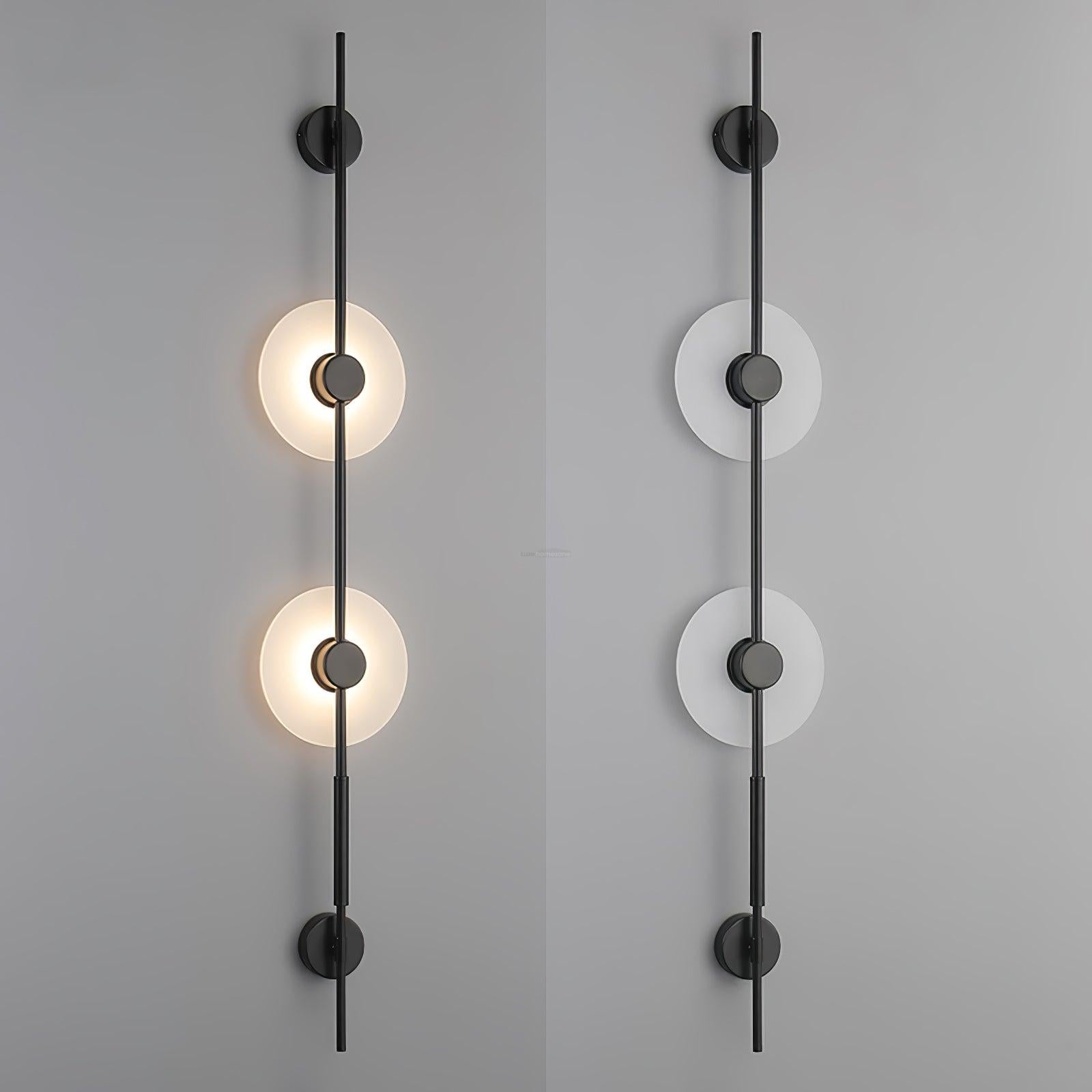 Alabaster Orb Vertical Wall Sconce - Luxehomezone