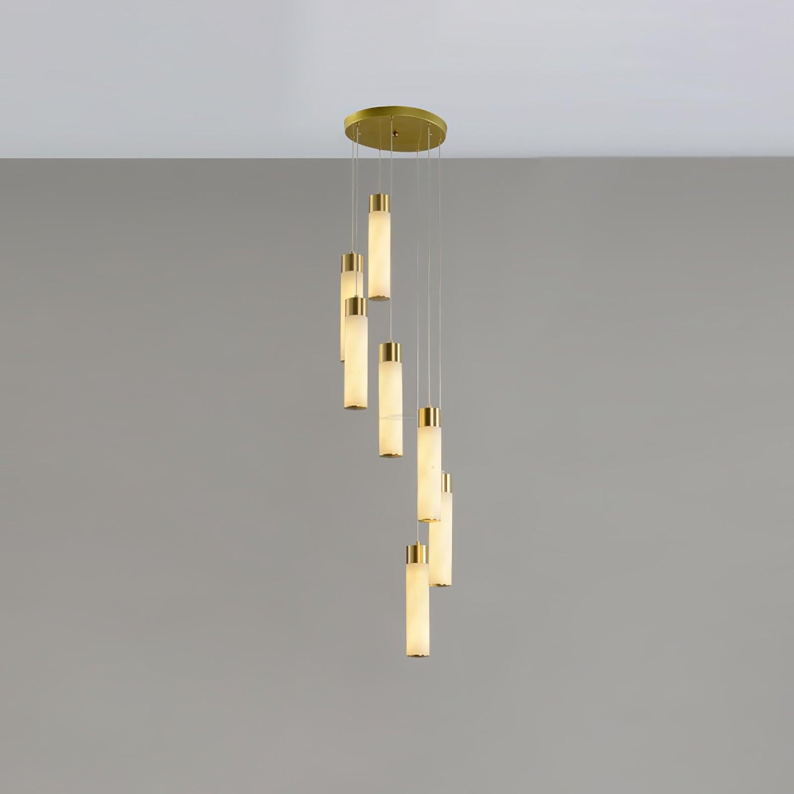 Celestial Alabaster Cascade Chandelier with 5/7/9/12/16/18/24/32 heads - Luxehomezone