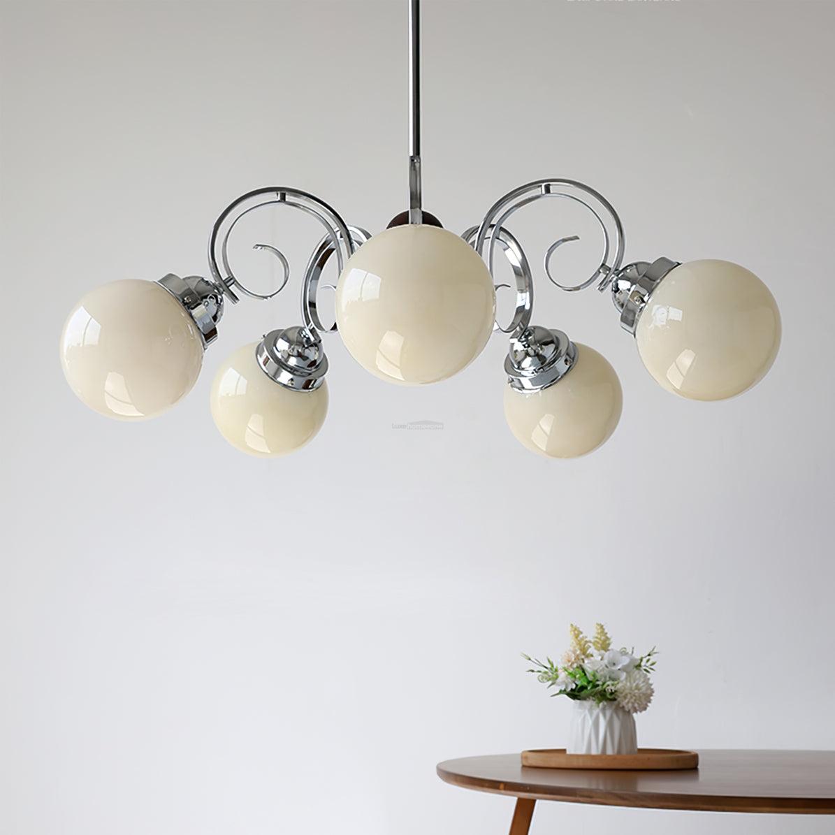 Kotter Cream Chandelier with 3/5 heads - Bend-1-Luxehomezone