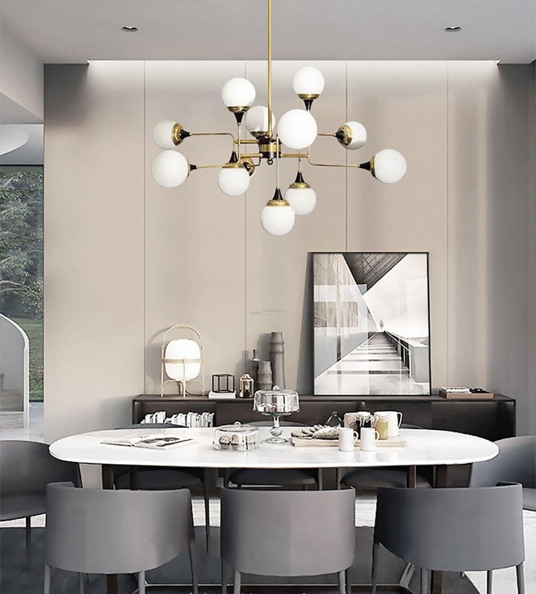 Stilnovo Chandelier with 12/16/24 heads - Frown-1-Luxehomezone