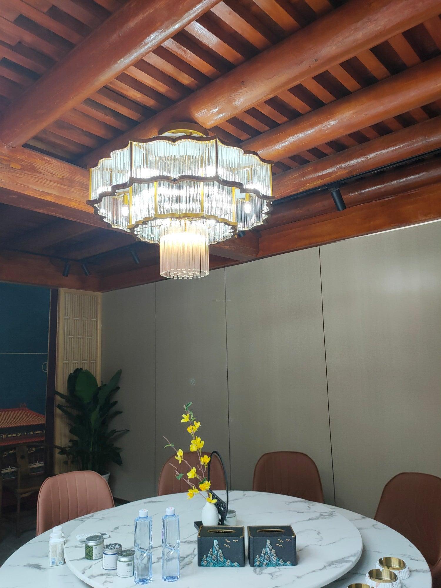 Pharo Ii Chandelier  ∅ 23.6″~39.4'' - Crystals-1-Luxehomezone