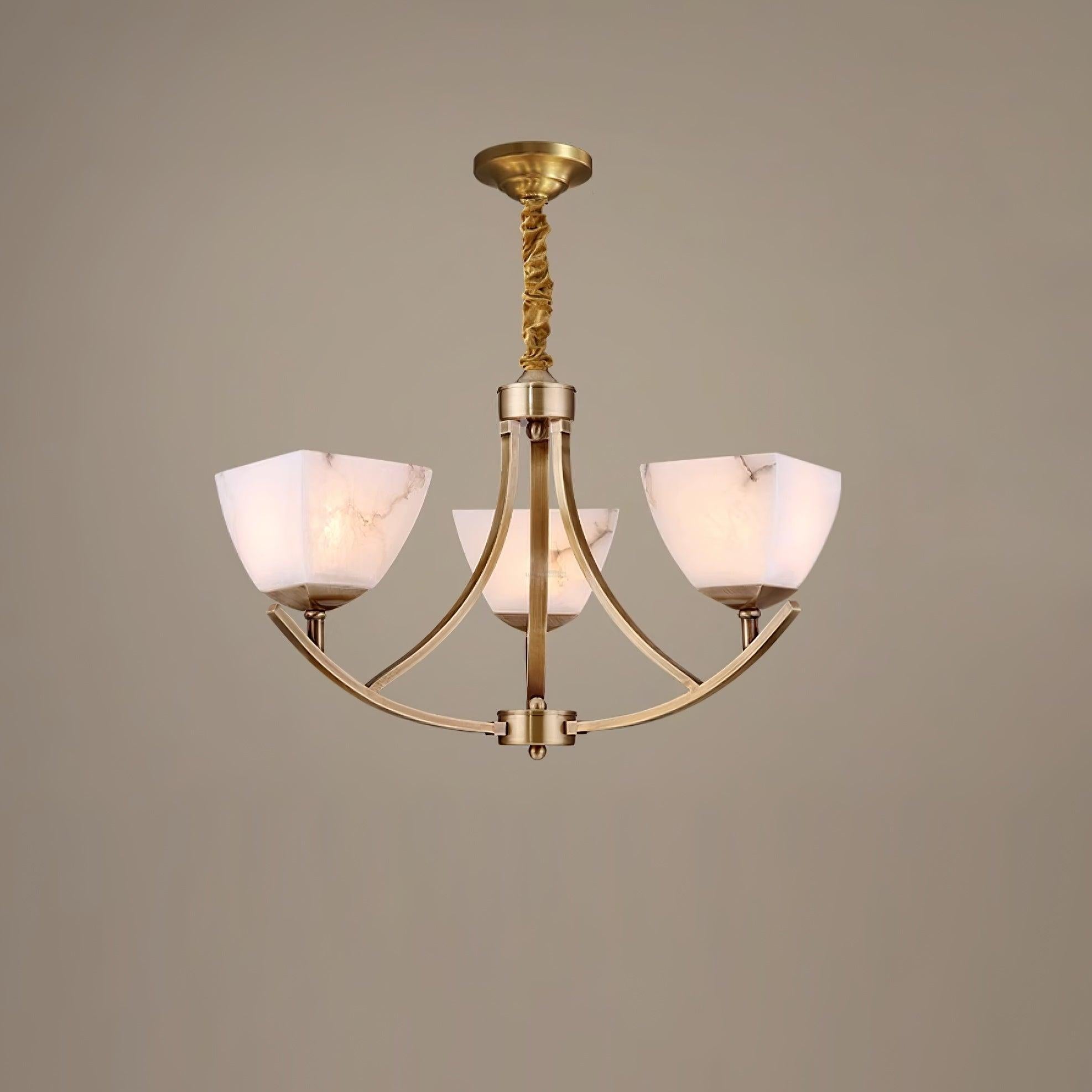 Dover Brass Chandelier with 8 heads - Luxehomezone