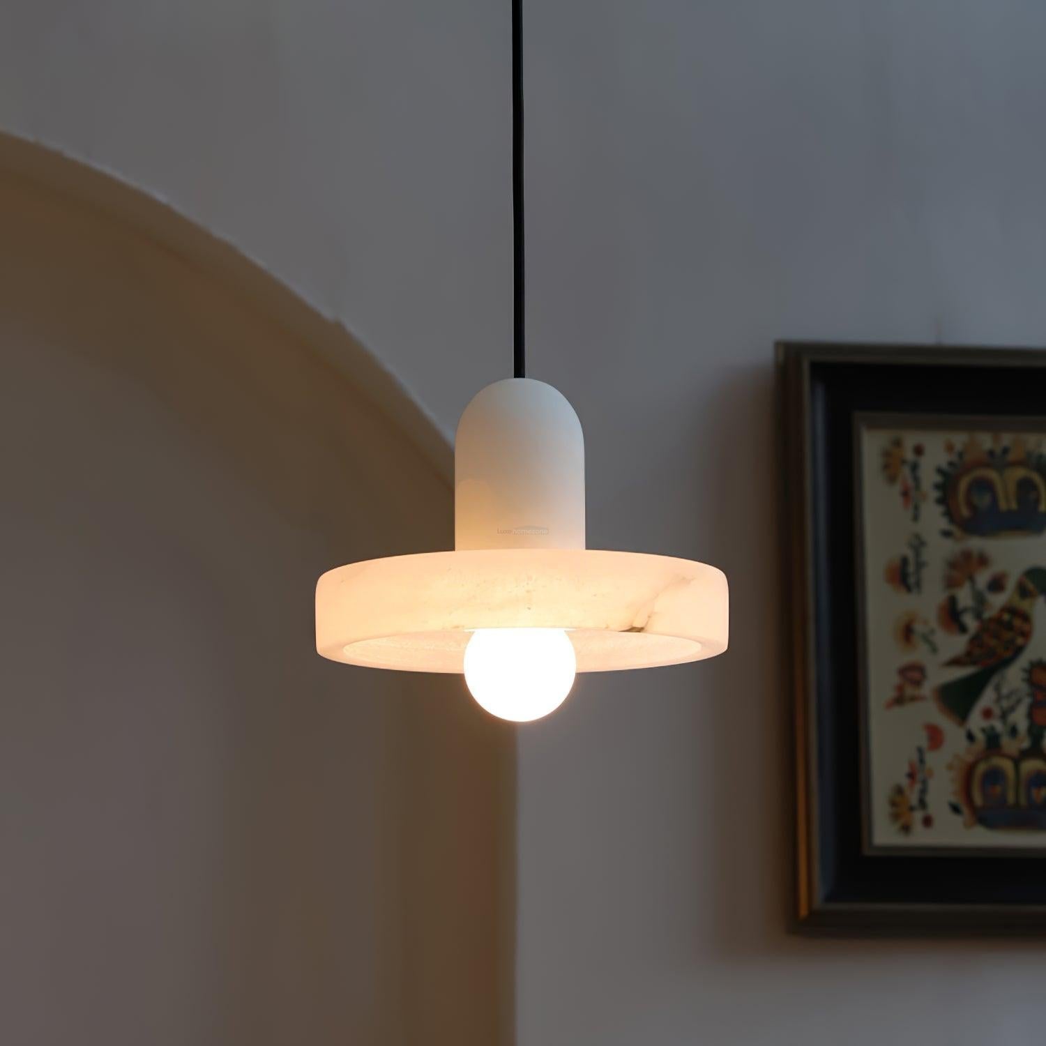 Carrara Pendant Alabaster - Alabaster, Alabaster Pendant-1-Luxehomezone