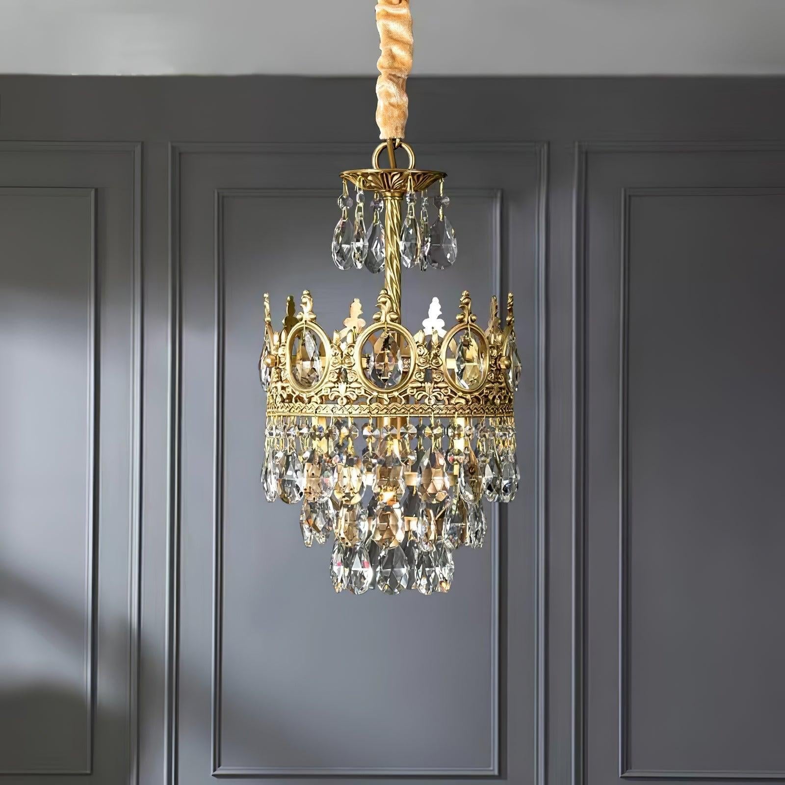 Vintage Crystal Chandelier - Crystals-1-Luxehomezone