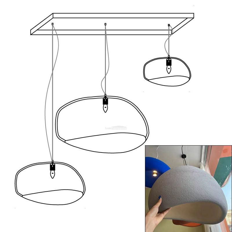 Khmara Chandelier with Rough Combination Type A - Luxehomezone