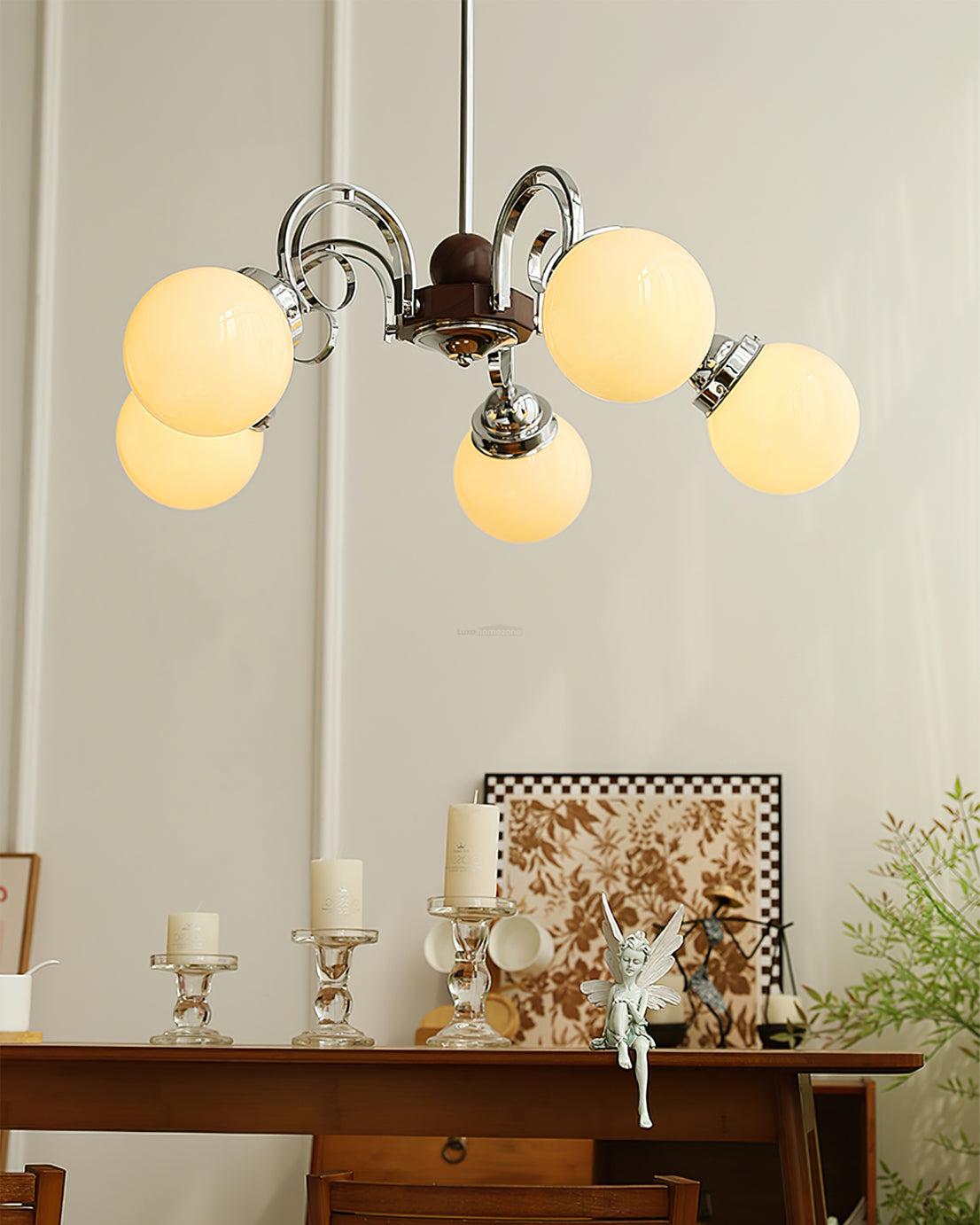 Kotter Cream Chandelier with 3/5 heads - Bend-1-Luxehomezone