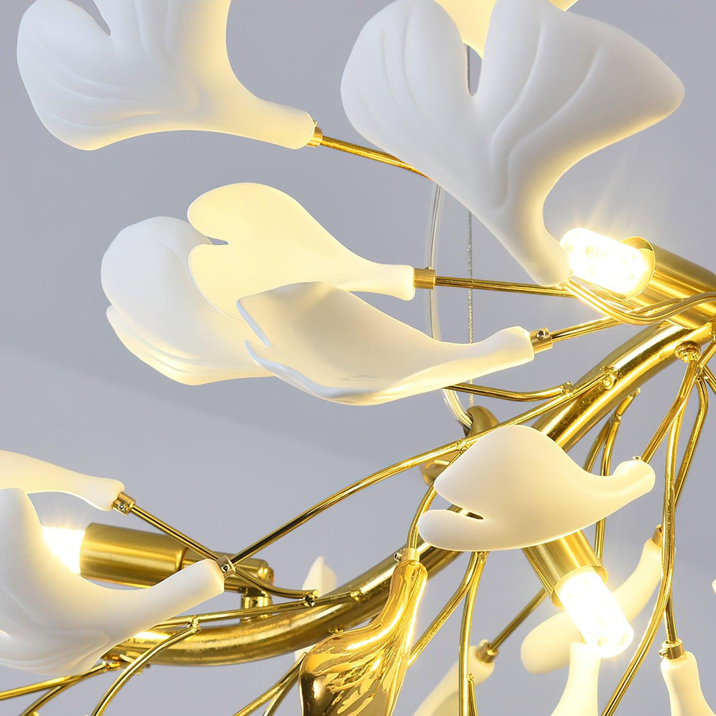 Gingko Chandelier Style D - Gingko, Gingko Chandelier-1-Luxehomezone