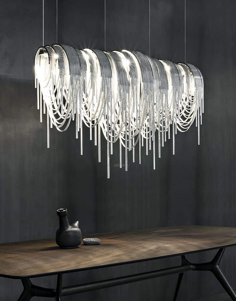 Length Chains Chandelier ∅ 23.6″ - Tassel-1-Luxehomezone
