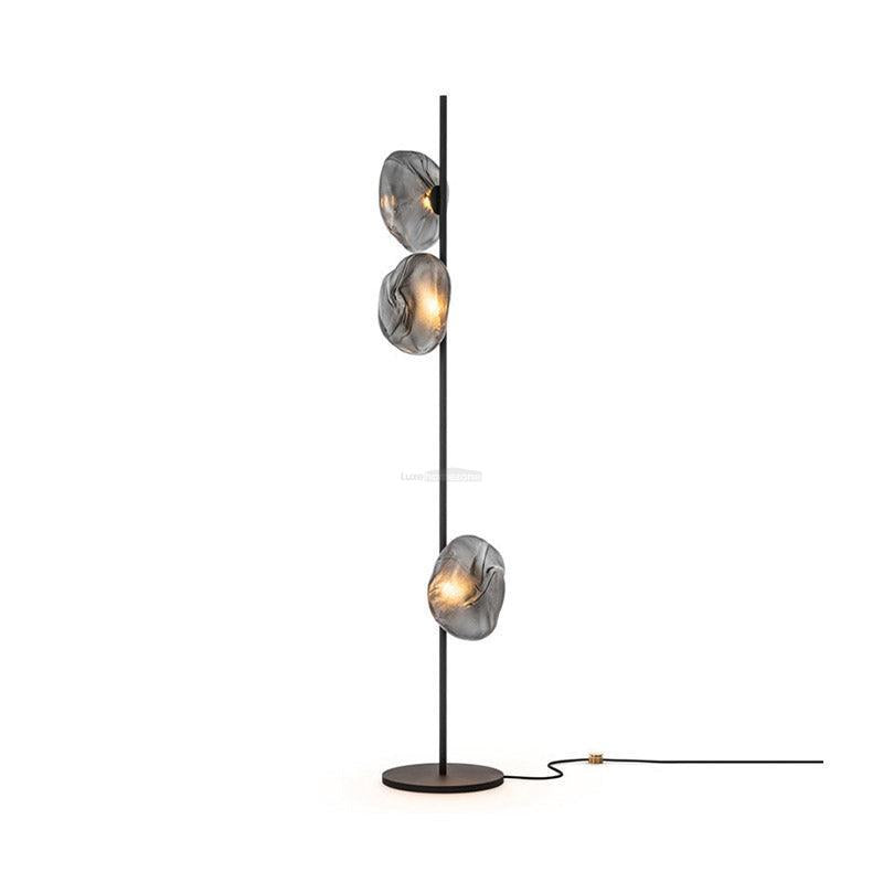 Glass Petals Floor Lamp with 3/6 heads - Art Glass-1-Luxehomezone