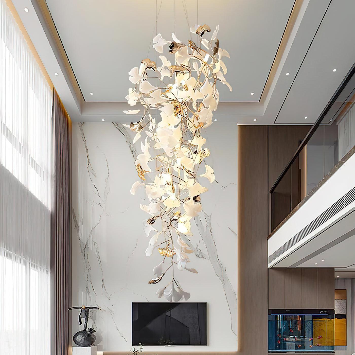 Gingko chandelier with Long Branch - Gingko, Gingko Chandelier-1-Luxehomezone