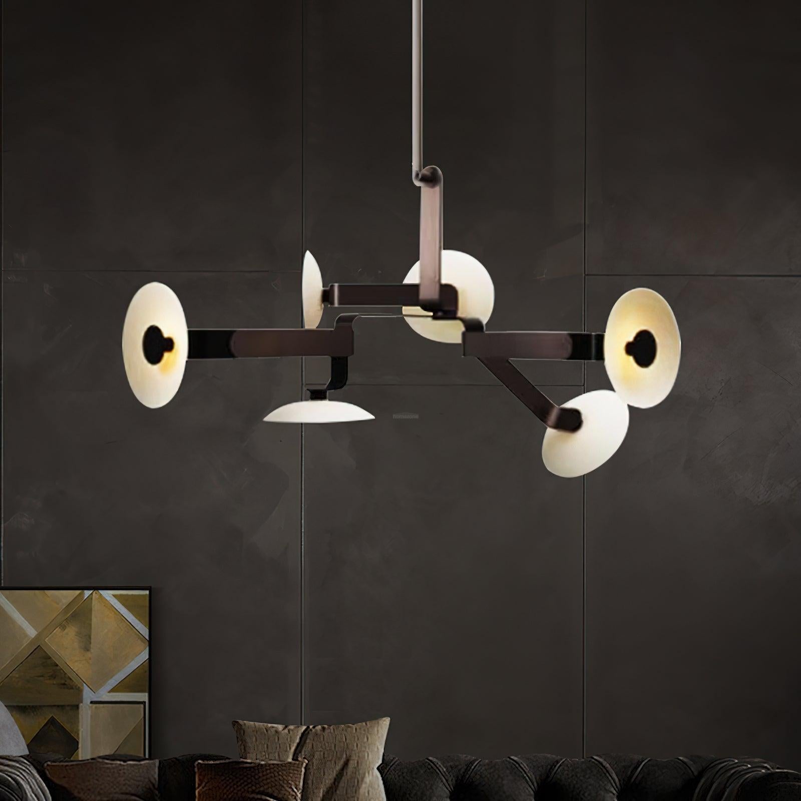 Sheba Classical Chandelier  ∅ 31.5" - Brown & White, Unknown-1-Luxehomezone