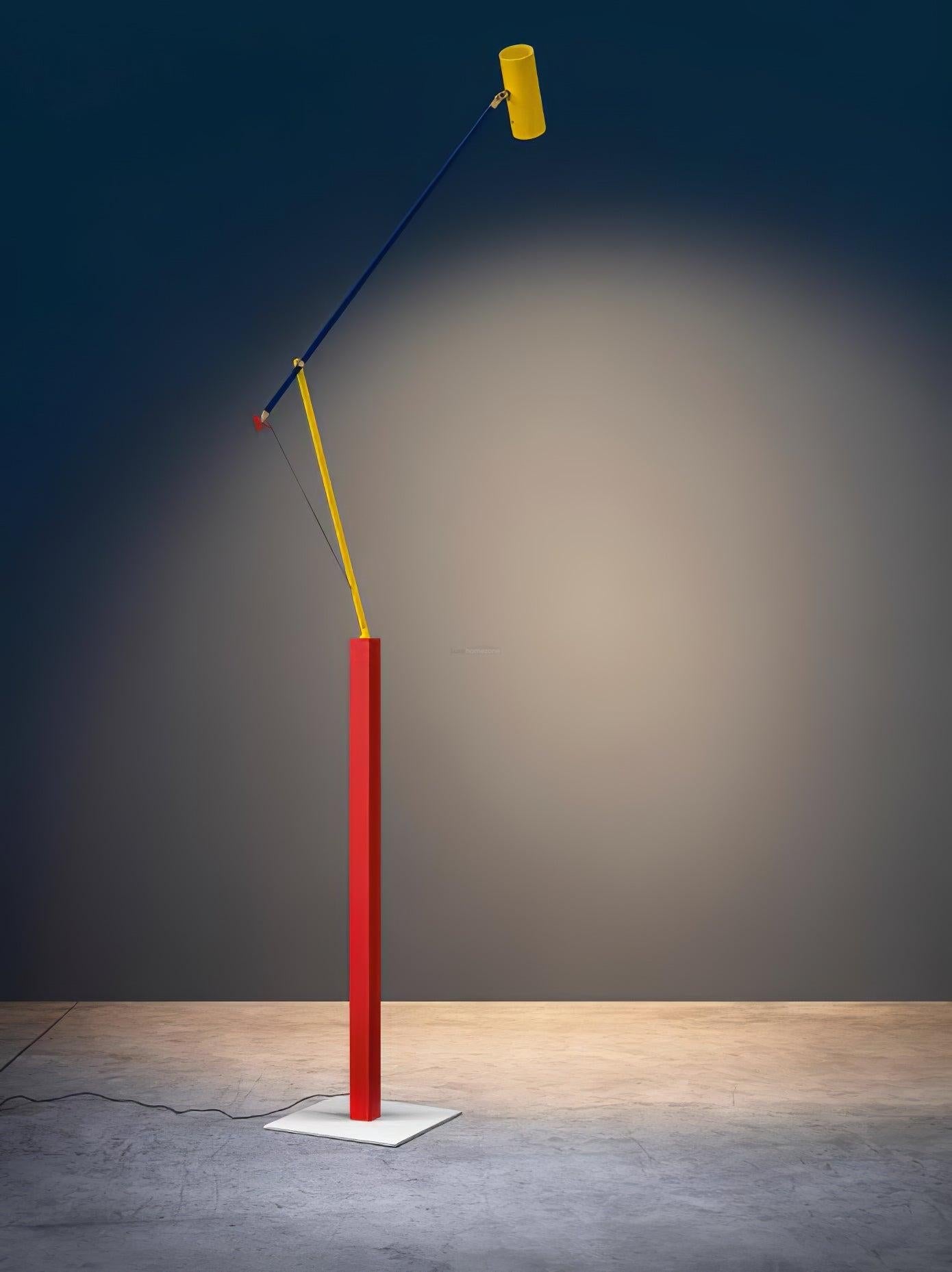 Ettorino Floor Lamp - Alonso, Flexible, Red & Yellow & Blue-1-Luxehomezone