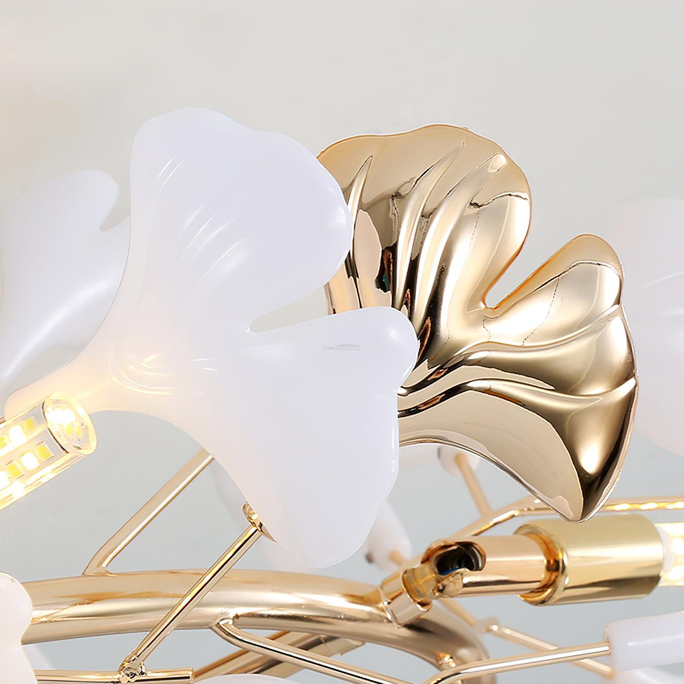 Gingko Rotating Style Ceiling Lamp - Gingko, Gingko Chandelier, Semi Flush Mounts-1-Luxehomezone