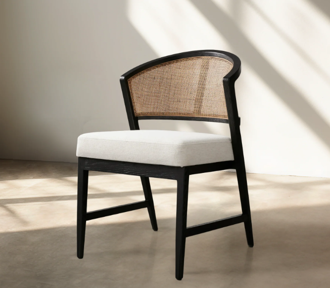 Artmee Dining Side Chair in Black Drifted