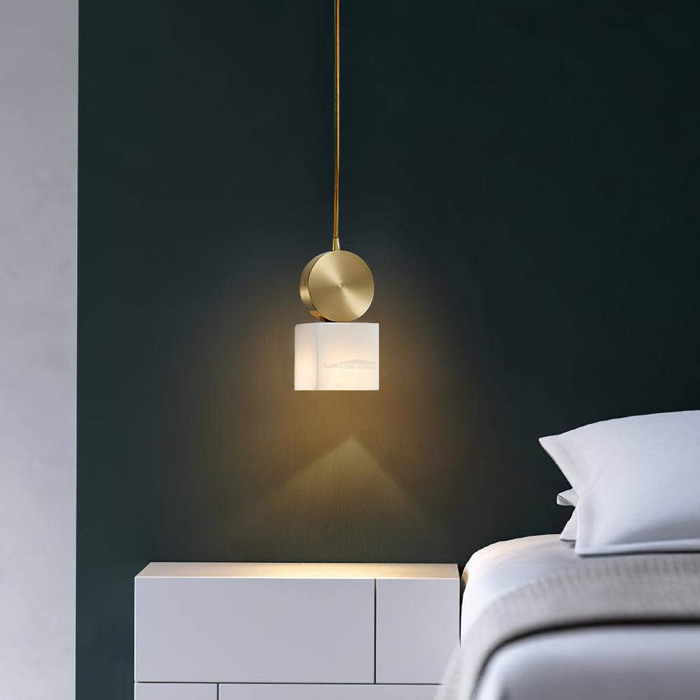 Etruscan Alabaster Marble Pendant Light - Alabaster, Alabaster Pendant-1-Luxehomezone
