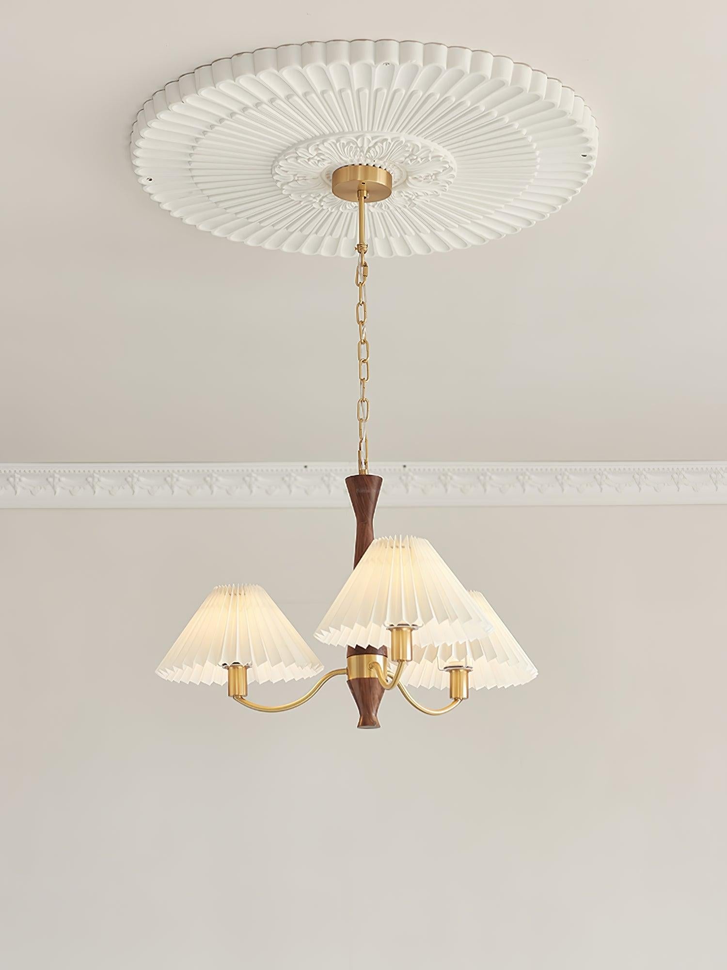Pleated Chandelier with 3/6/8 heads - Variety-1-Luxehomezone