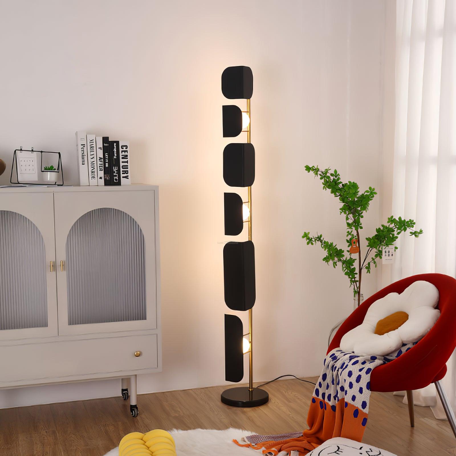 Leagan Floor Lamp  ∅ 11.8″ - Pillar-1-Luxehomezone