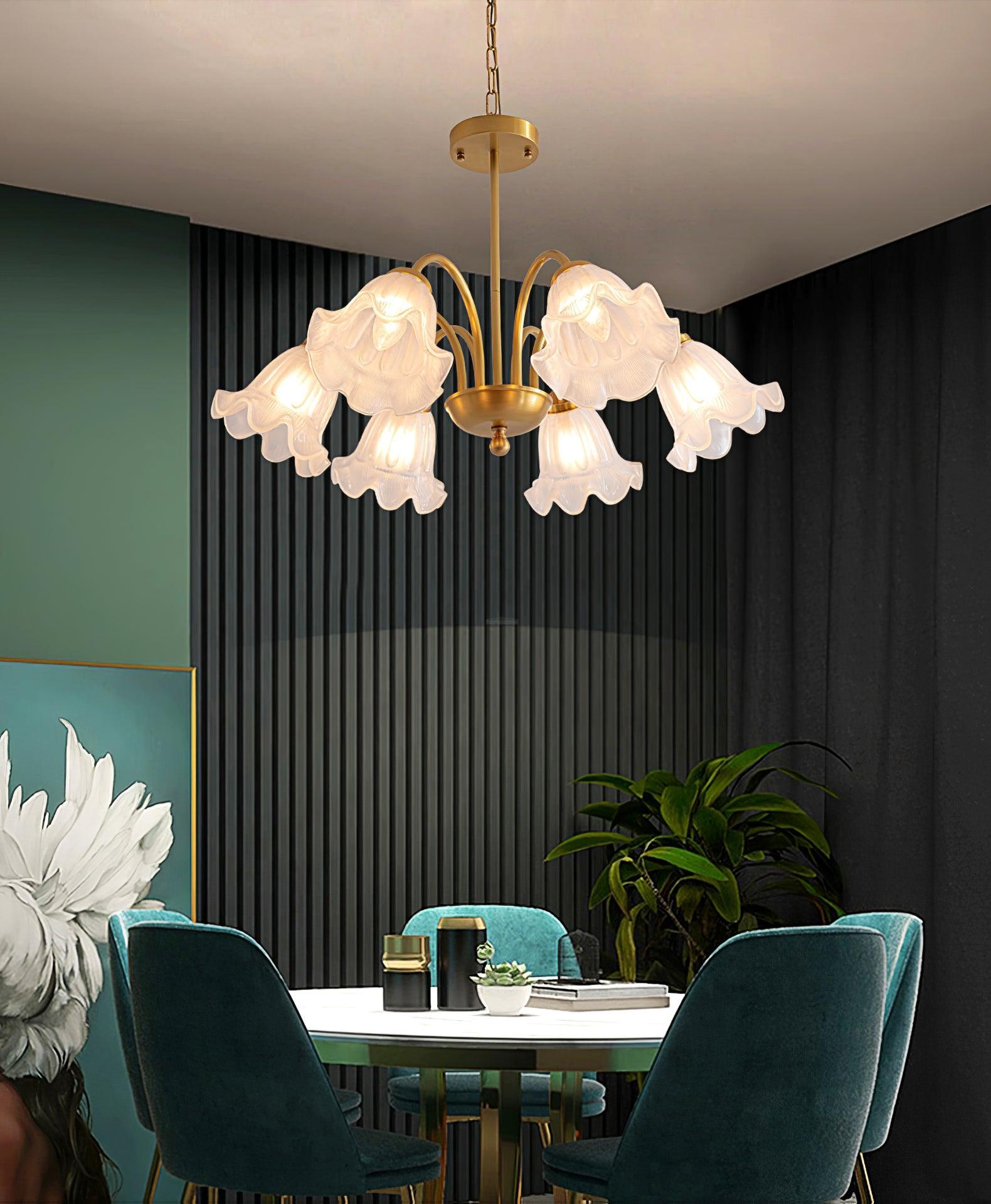 Lily Chandelier ∅ 21.7″ ~31.5'' - Luxehomezone