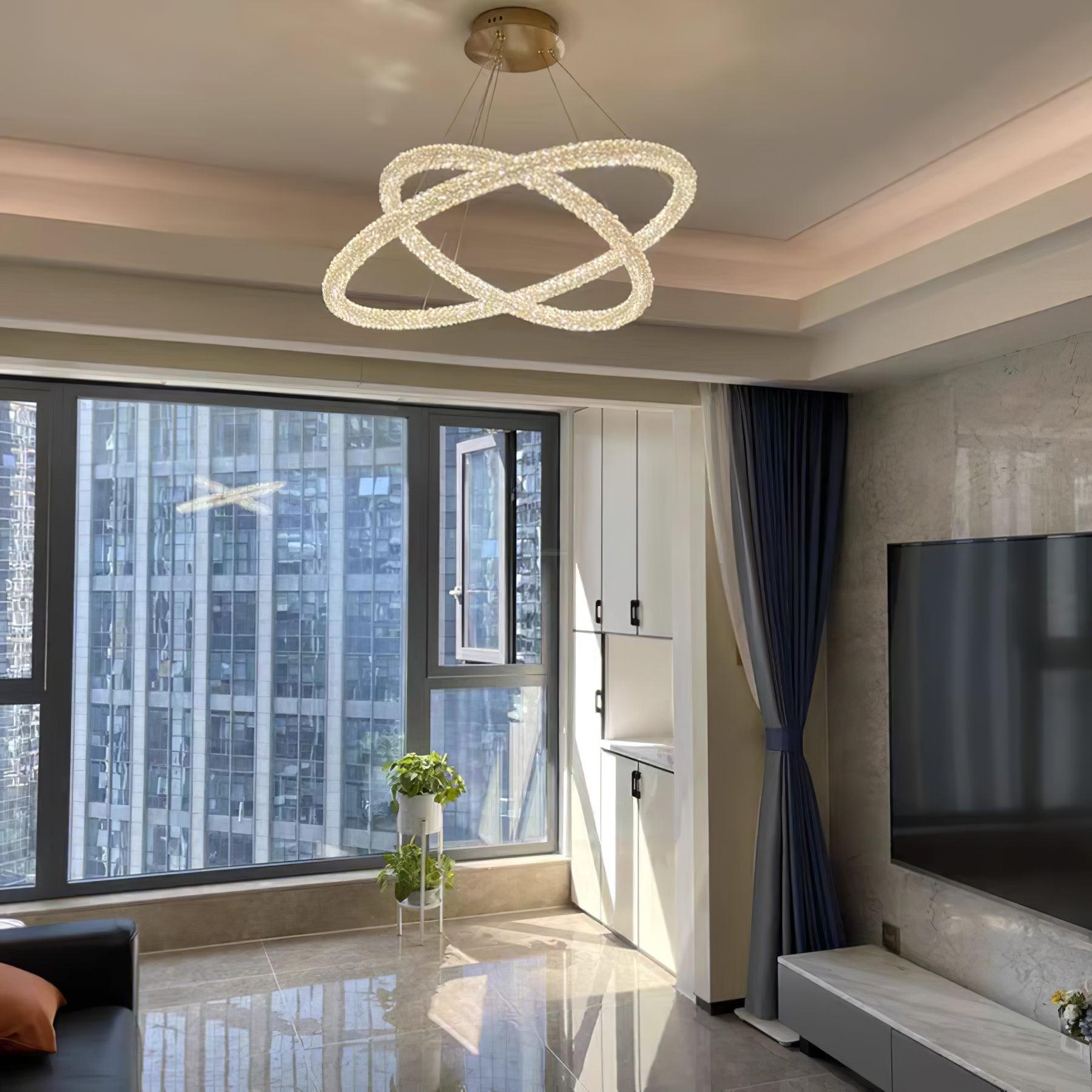 Crystal Ring Chandeliers - Crystals-1-Luxehomezone
