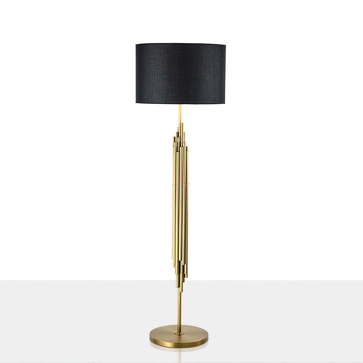 Rubell Floor Light  ∅ 17.7″ - Gold&Black-1-Luxehomezone