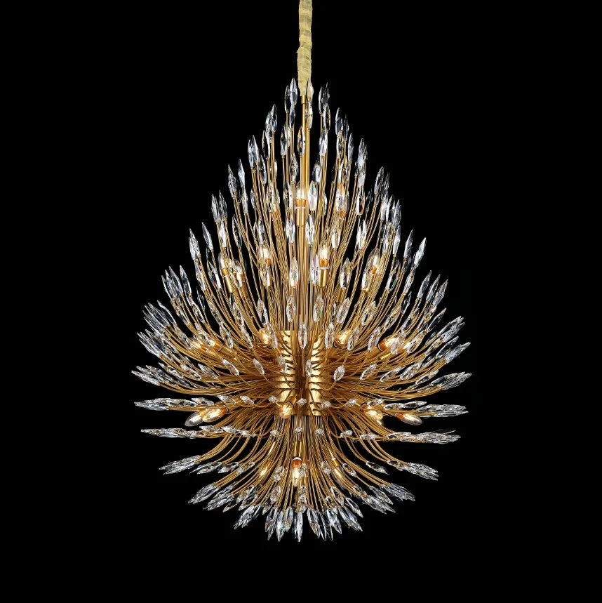 Arly Starburst Crystal Sputnik Chandelier 43"D