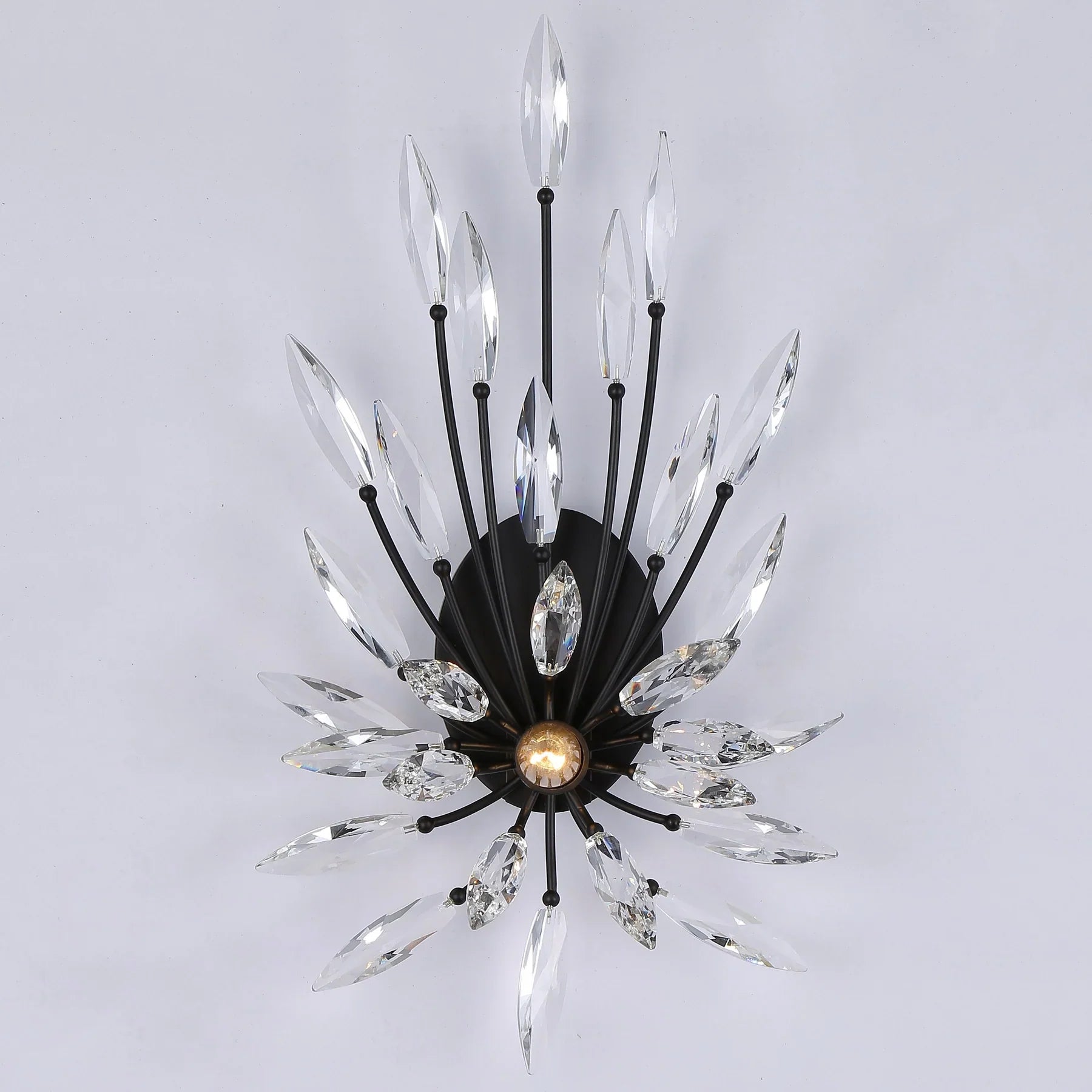 Arly Starburst Crystal Sputnik Wall Sconce