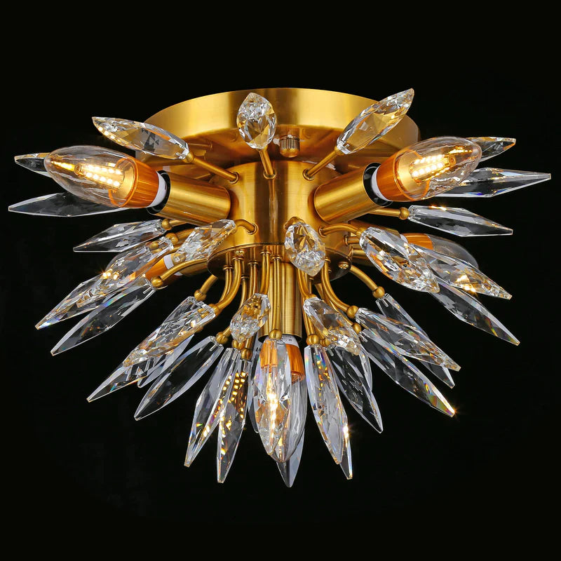 Arly Starburst Crystal Sputnik Flushmount